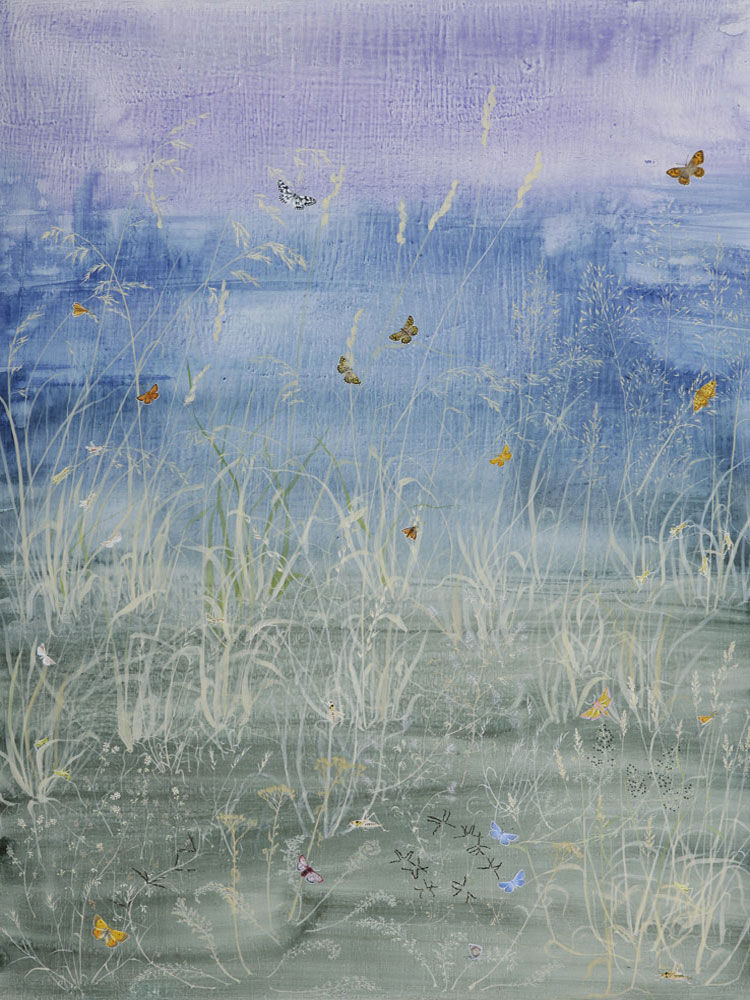 Meadow at Butley by Lil Tudor-Craig. Environmental Artist,  Lampeter Wales